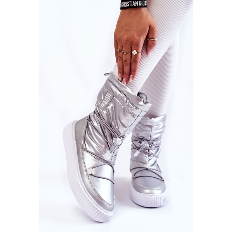 Doposci isolati da donna Big Star KK274195 Silver d'argento 1