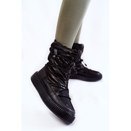 Stivali da neve caldi neri da donna Big Star KK274193 nero 2