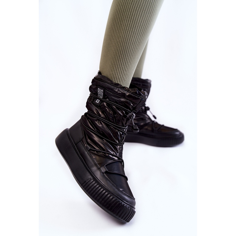 Stivali da neve caldi neri da donna Big Star KK274193 nero 2