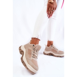 Scarpe da Trekking da Donna Trappers Memory Foam Big Star Beige KK274363 2
