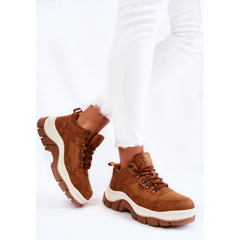 Scarpe da trekking da donna Trappers Memory Foam Big Star KK274362 Marrone 2