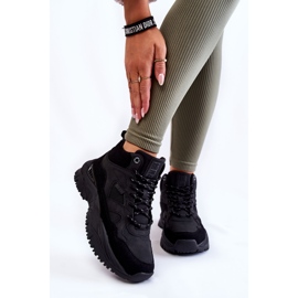 Scarpe sportive alte da donna Memory Foam System Big Star KK274356 nere nero 2