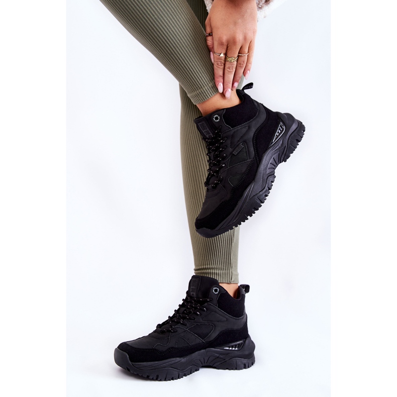 Scarpe sportive alte da donna Memory Foam System Big Star KK274356 nere nero 1