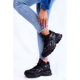 Scarpe sportive da donna su fondo massiccio Big Star KK274387 Nero 1