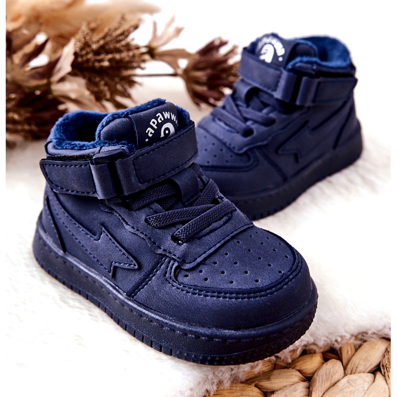 Scarpe sportive isolate per bambini GQ400 Navy Blue 3