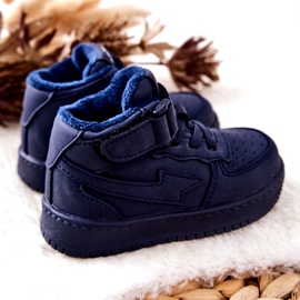 Scarpe sportive isolate per bambini GQ400 Navy Blue 1