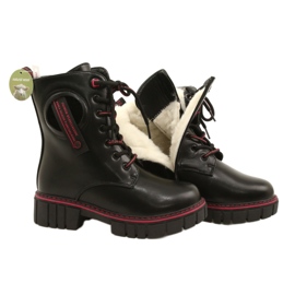 Stivali da donna per Miss Evento 22do23-5244 Zip nero e rosso 4