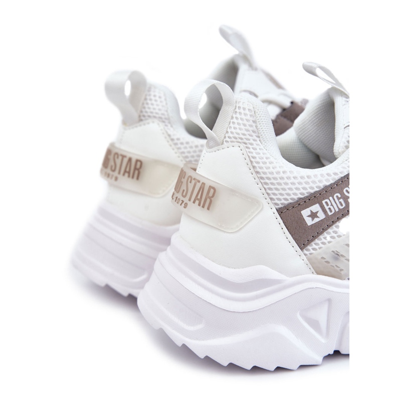 Scarpe sportive da uomo leggere Big Star KK174055 bianche bianco 1