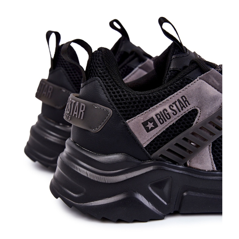 Scarpe sportive da uomo leggere Big Star KK174054 nere nero 2