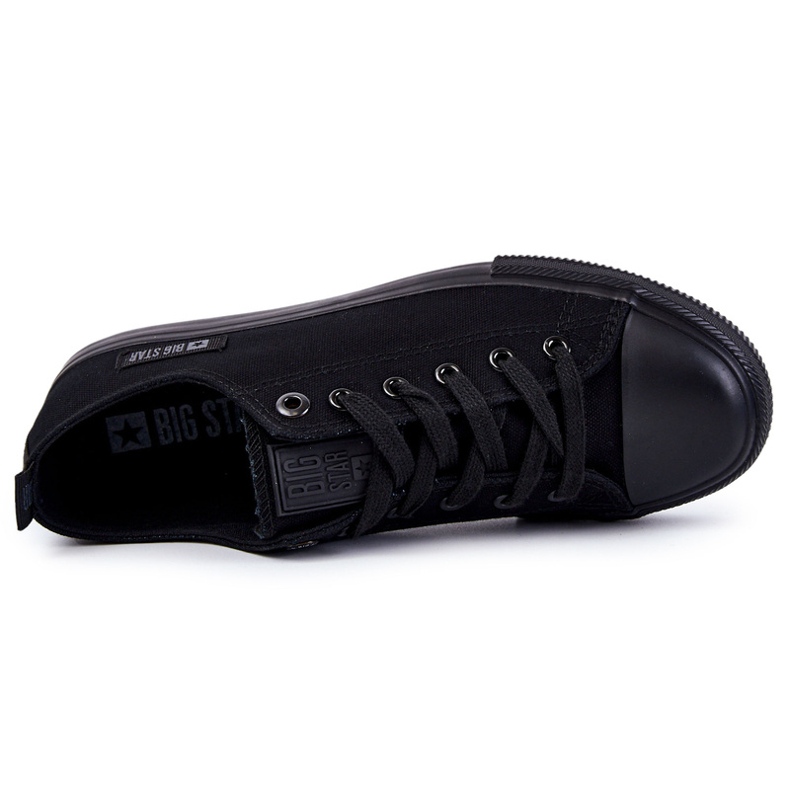Sneakers da uomo in materiale basso Big Star KK174007 nere nero 1