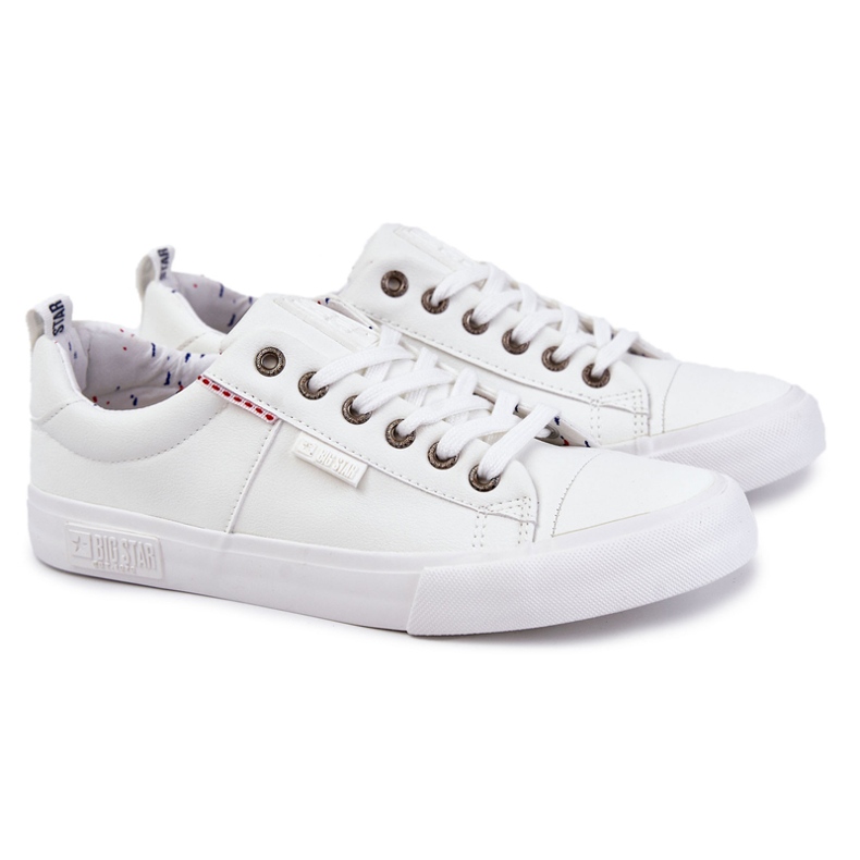 Sneakers Basse da Uomo Big Star KK174003 Bianche bianco 2