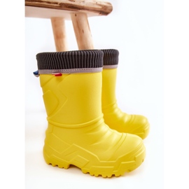 BEFADO S.A. Stivali da pioggia riscaldati per bambini Befado 162X302 gialli giallo 2