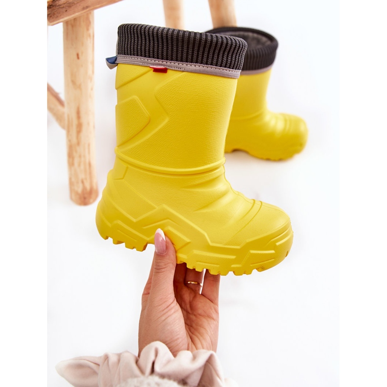 BEFADO S.A. Stivali da pioggia riscaldati per bambini Befado 162X302 gialli giallo 1