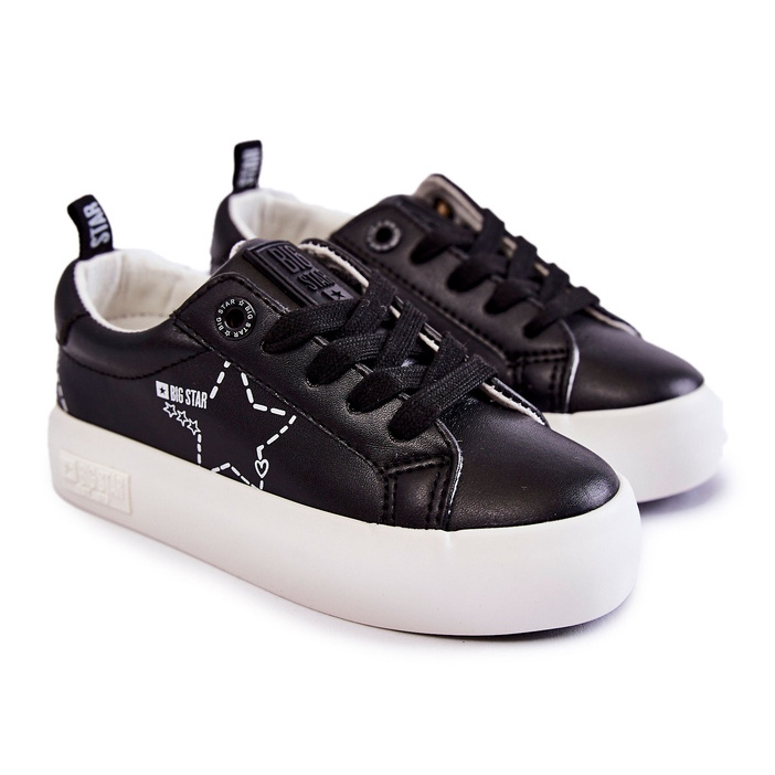 Scarpe sportive per bambini Lace-up Big Star KK374223 nero 2