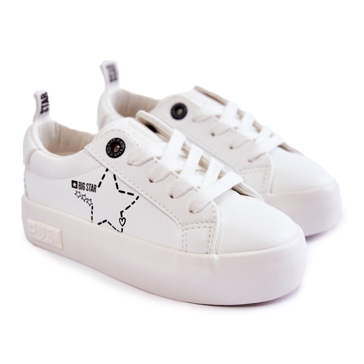 Scarpe sportive per bambini Lace-up Big Star KK374222 bianco 1