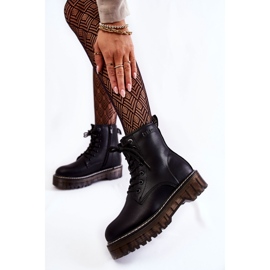 Stivali da donna con cerniera Big Star KK274537 Nero 2