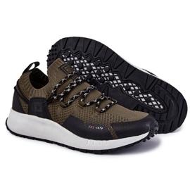 Scarpe sportive da uomo Big Star KK174014 Khaki verde 1