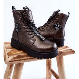 Stivali caldi per bambini Trappers grigio scuro Conley marrone 2