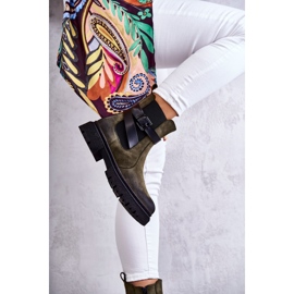 FE1 Stivali caldi da donna Stivali Jodhpur con cintura verde Jose M619 3