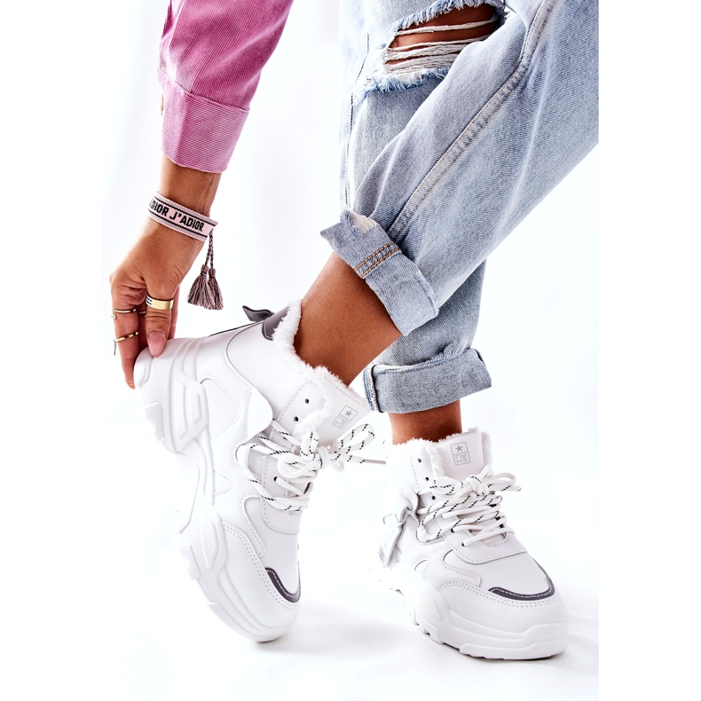 News Sneakers da donna bianche calde Snow Kaphia 21BT26-4356 bianco 4