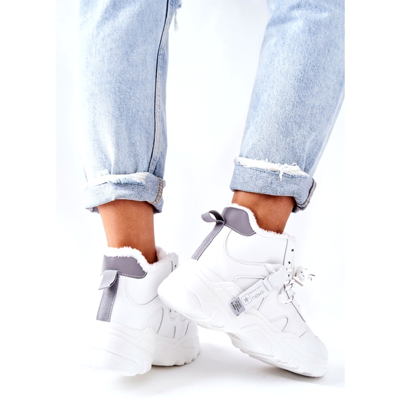 News Sneakers da donna bianche calde Snow Kaphia 21BT26-4356 bianca 3