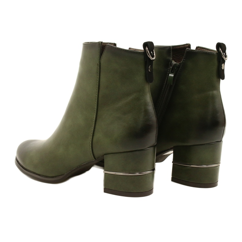 Stivali alla moda per le donne Olive M.Daszyński SA125A-2 multicolore verde 3