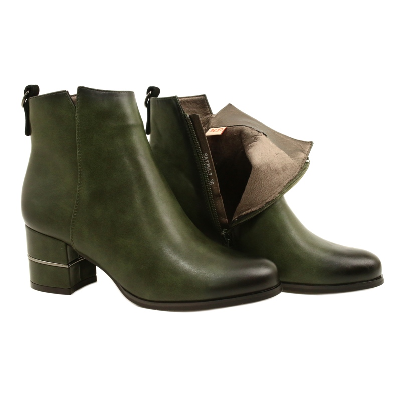 Stivali alla moda per le donne Olive M.Daszyński SA125A-2 multicolore verde 4