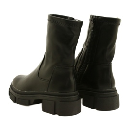 Stivali da donna in pelle sullo spesso M. Daszyński MR2127-20 Nero 3