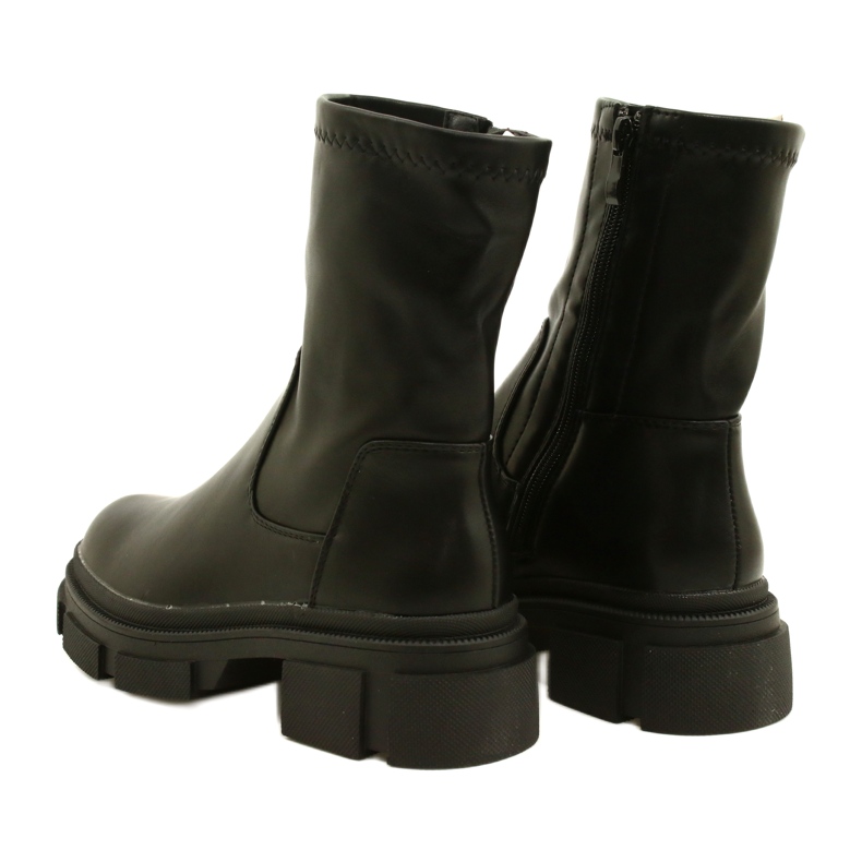 Stivali da donna in pelle sullo spesso M. Daszyński MR2127-20 Nero 3