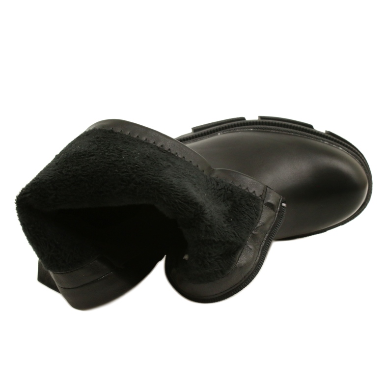 Stivali da donna in pelle sullo spesso M. Daszyński MR2127-20 Nero 5