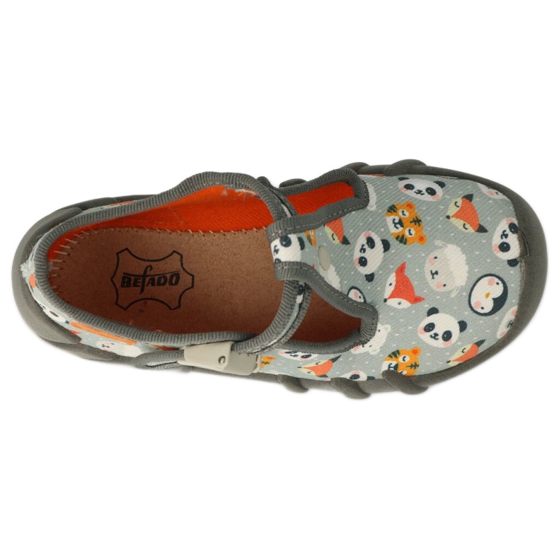 Scarpe per bambini Befado 110P460 Panda grigio multicolore 3