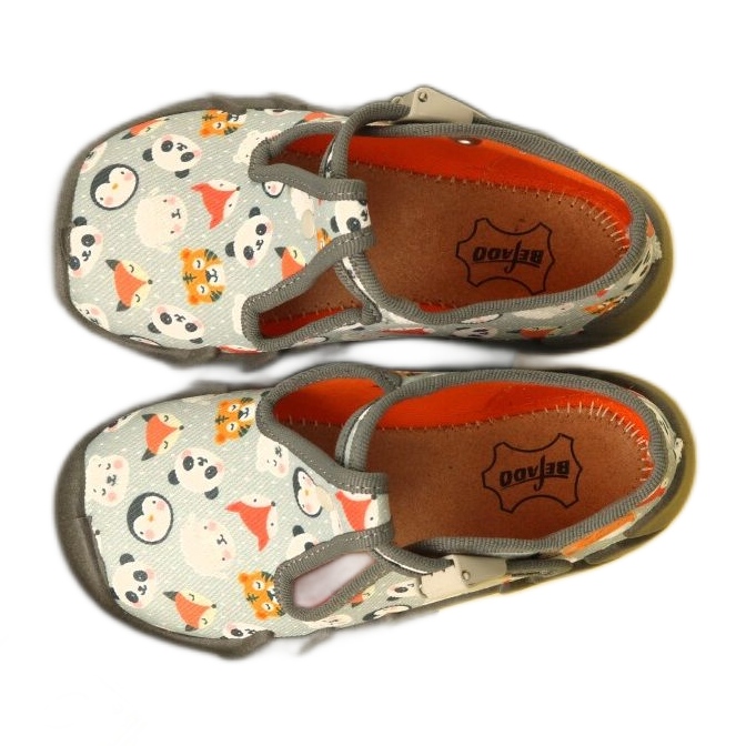Scarpe per bambini Befado 110P460 Panda grigio multicolore 4