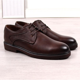 King Camp Scarpe stringate in pelle Kingle M SCA173B marrone 1