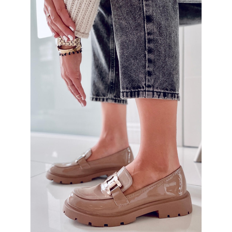 PA1 Mocassini da donna Sophie Khaki beige marrone 2