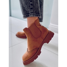 PA1 Stivaletti Chelsea da donna Ethel Camel marrone 2