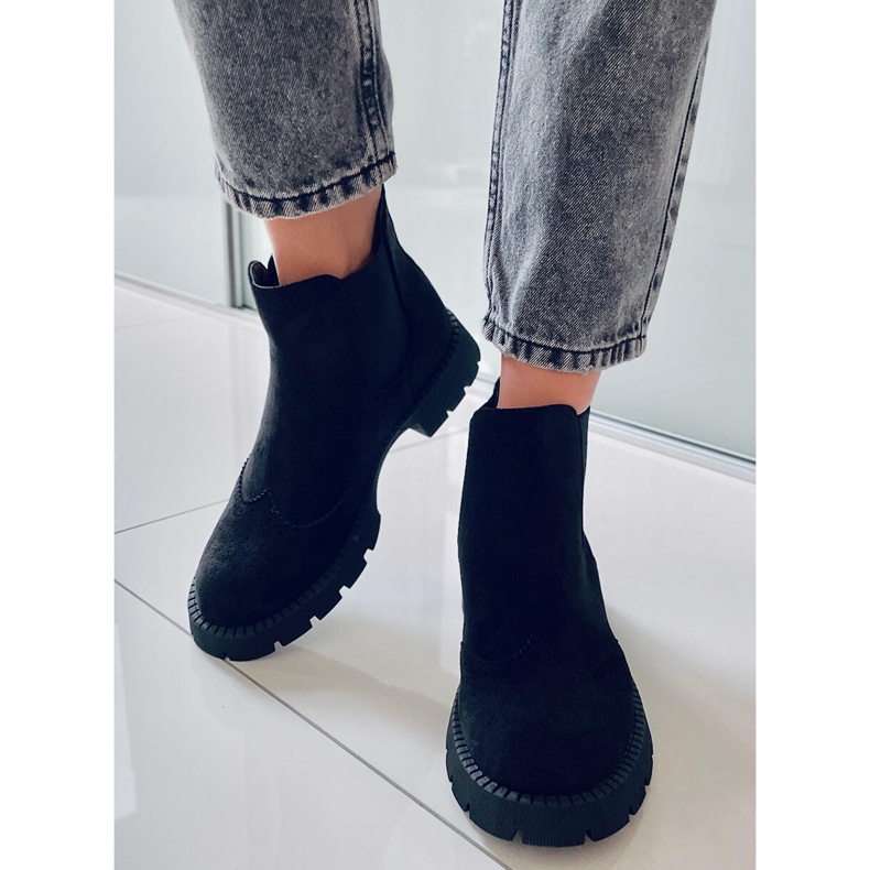 PA1 Stivaletti Chelsea da donna Ethel Black nero 1