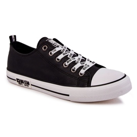 Sneakers in Pelle da Uomo Big Star KK174047 Nere nero 2