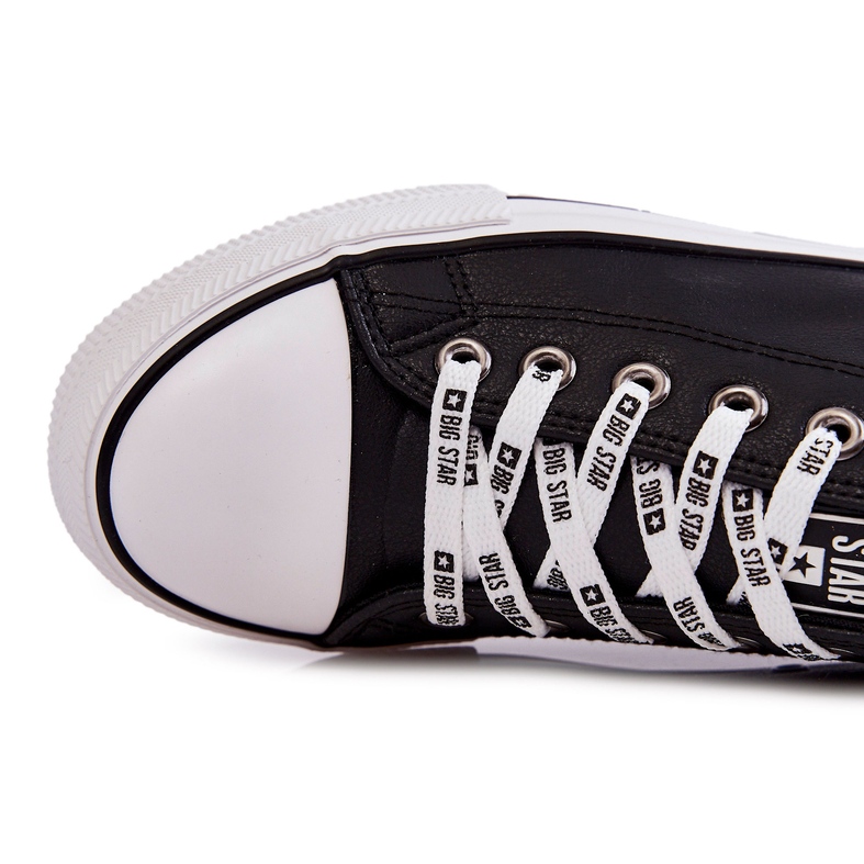 Sneakers in Pelle da Uomo Big Star KK174047 Nere nero 1