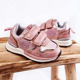 Scarpe sportive per bambini Velcro Memory Foam System Big Star KK374180 Rosa 2