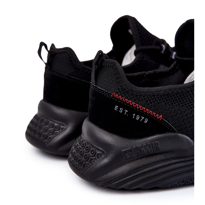 Scarpe sportive da uomo Memory Foam Big Star KK174255 Nero 1