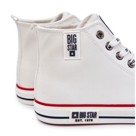 Sneakers da uomo con isolamento alto Big Star KK274345 Bianche bianco 1