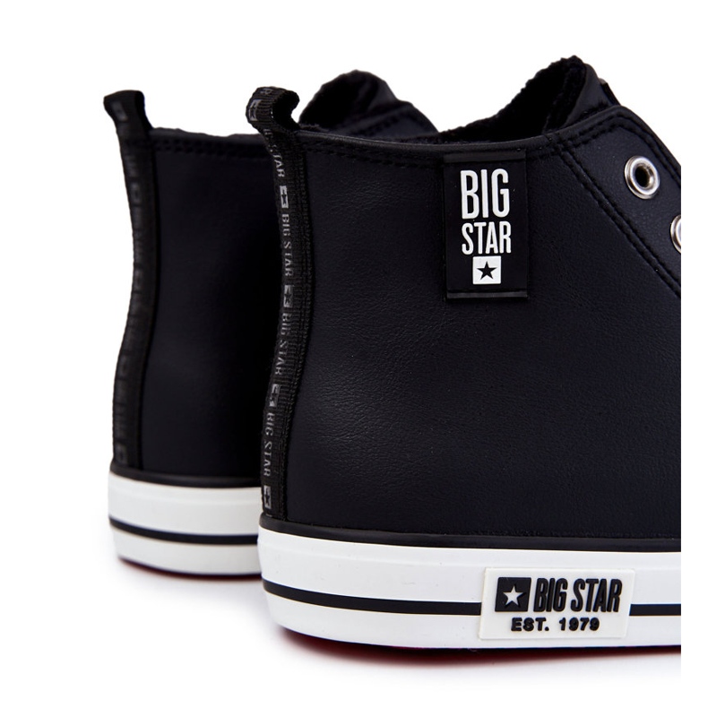 Sneakers da uomo con isolamento alto Big Star KK274346 nere nero 2