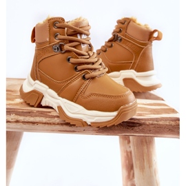 FR1 Stivali Per Bambini Caldi Trapper Con Cerniera Camel Marvin marrone 2