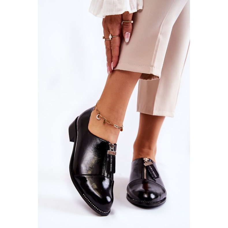 Laccato Scarpe alla moda Laura Messi 2532 Nero 1