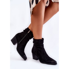 Vinceza Stivali da donna in pelle scamosciata neri Wenche nero 2