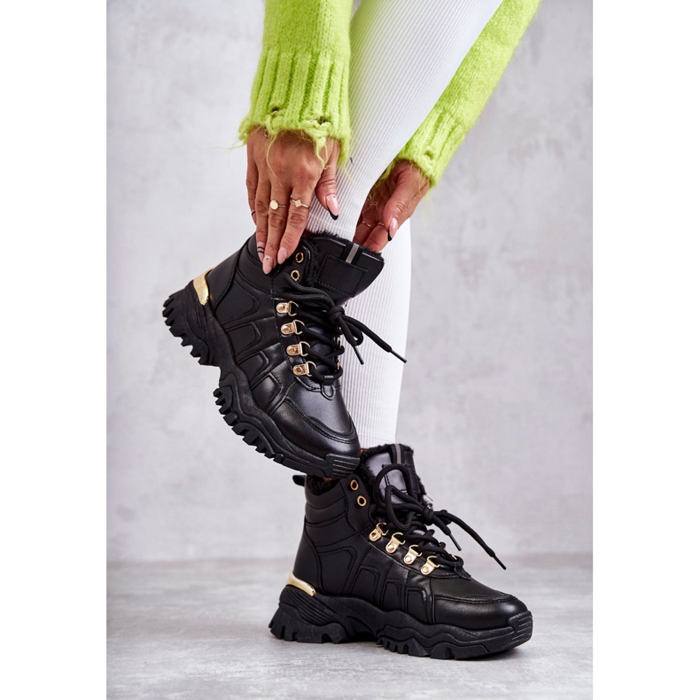 BM Stivali caldi neri da donna Hareshaw HF218 nero 3