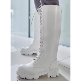 BM Stivali da equitazione da donna Hanson White bianco 1