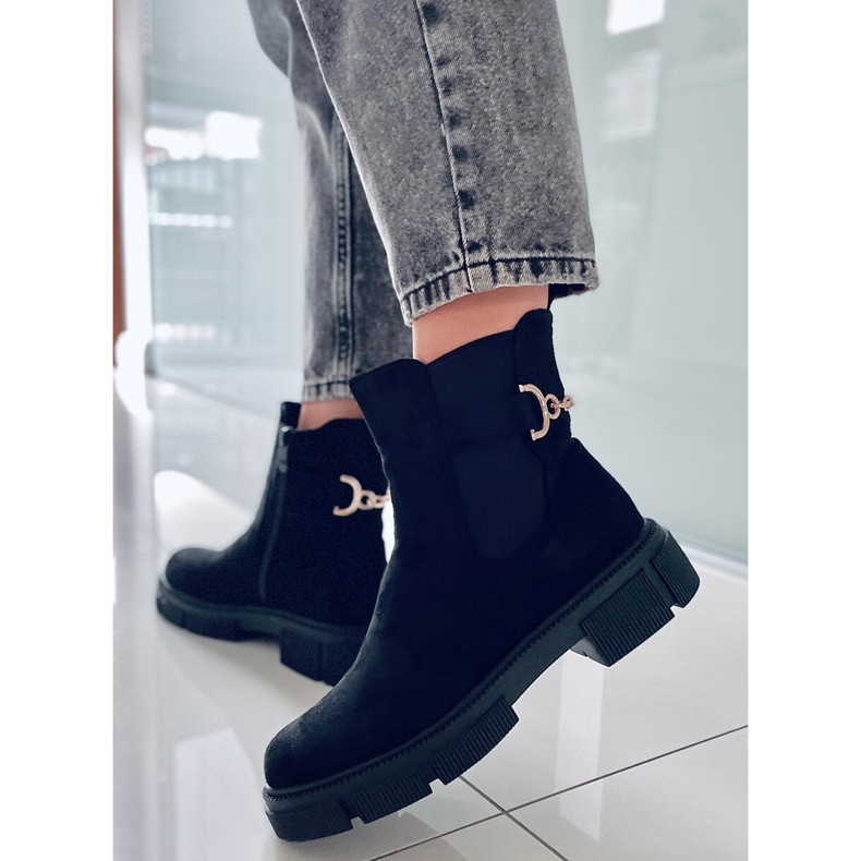 BM Stivaletti Chelsea da donna Chance Black nero 1
