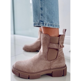 BM Stivaletti Chelsea da donna Chance Khaki beige 1