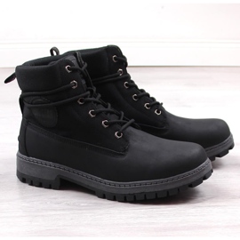 Stivali neri da uomo Big Star KK174206 nero 1